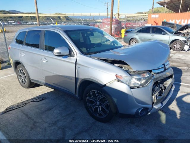 2015 Mitsubishi Outlander Gt მანქანა იყიდება აუქციონზე, vin: JA4JZ4AX7FZ011346, აუქციონის ნომერი: 39105544