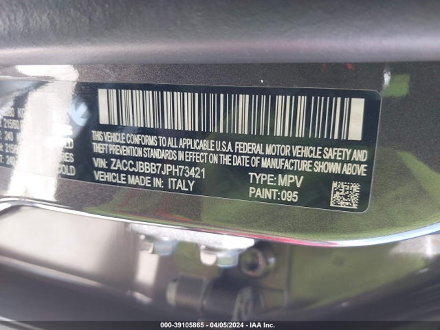 ZACCJBBB7JPH73421 Jeep Renegade Latitude 4x4