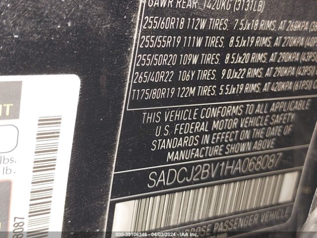 SADCJ2BV1HA068087 Jaguar F-pace 35t Premium