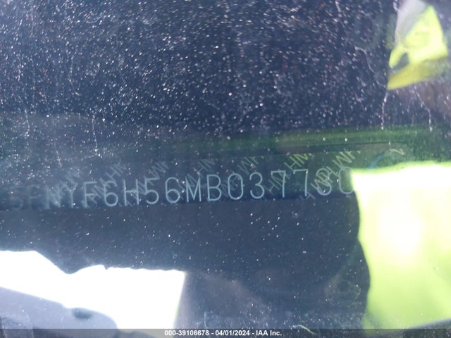 Honda Pilot Awd Ex-l 2021 5FNYF6H56MB037730 Image 9