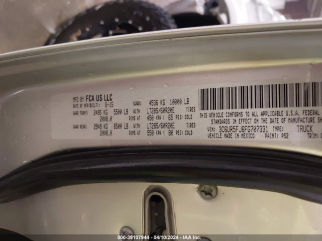 3C6UR5FJ6FG707331 RAM 2500 Laramie