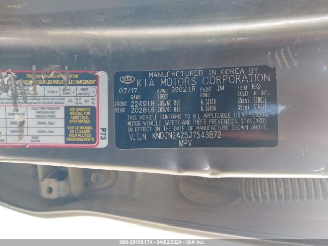 KNDJN2A25J7543872 KIA Soul