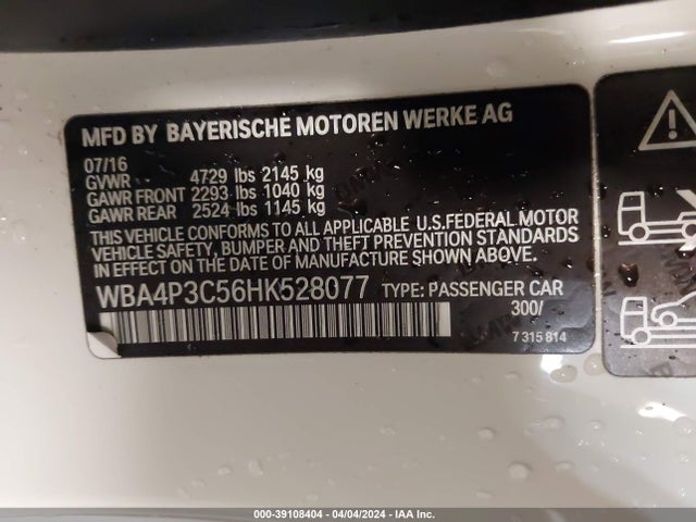 BMW 440i Xdrive 2017 WBA4P3C56HK528077 Image 9