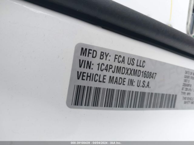 1C4PJMDXXMD160847 Jeep Cherokee Limited 4x4