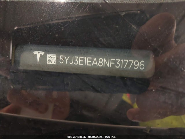 Tesla Model 3 Rear-wheel Drive 2022 5YJ3E1EA8NF317796 Image 19