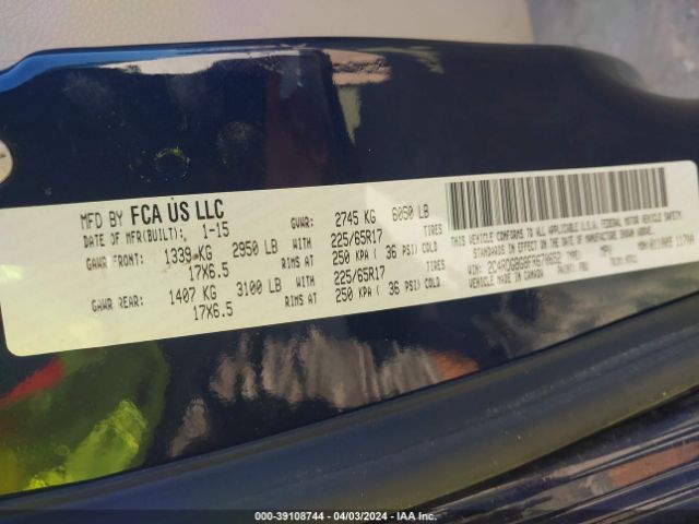 2C4RDGBG8FR670652 Dodge Grand Caravan Avp/se