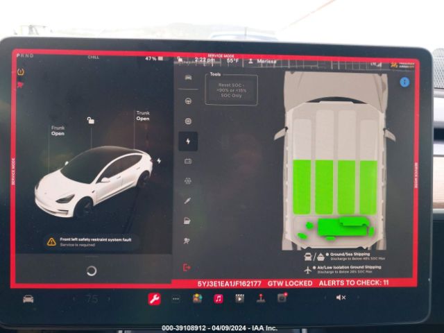 5YJ3E1EA1JF162177 Tesla Model 3 Long Range/mid Range