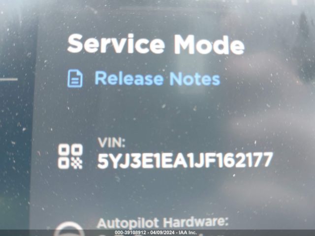 5YJ3E1EA1JF162177 Tesla Model 3 Long Range/mid Range