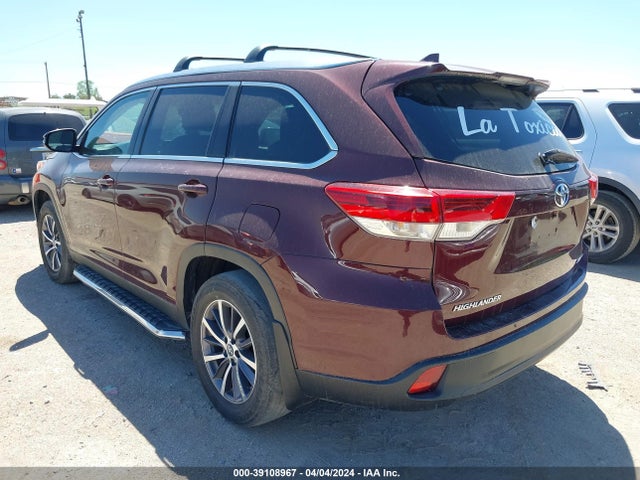 Toyota Highlander Xle 2019 5TDJZRFH3KS943107 Image 3