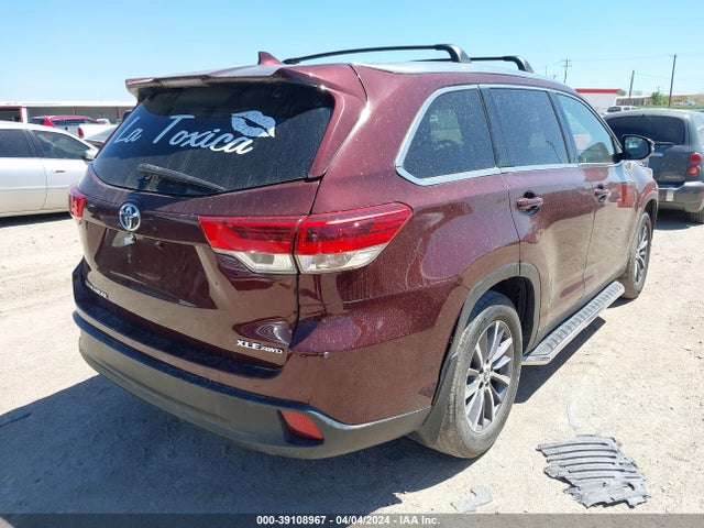 Toyota Highlander Xle 2019 5TDJZRFH3KS943107 Image 4