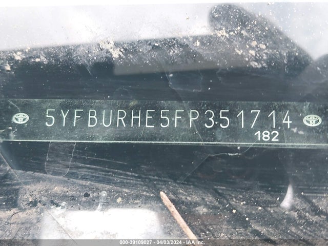Toyota Corolla S Plus 2015 5YFBURHE5FP351714 Image 9