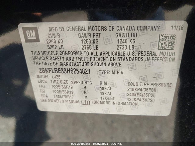 GMC Terrain Denali 2017 2GKFLRE33H6254821 Image 9
