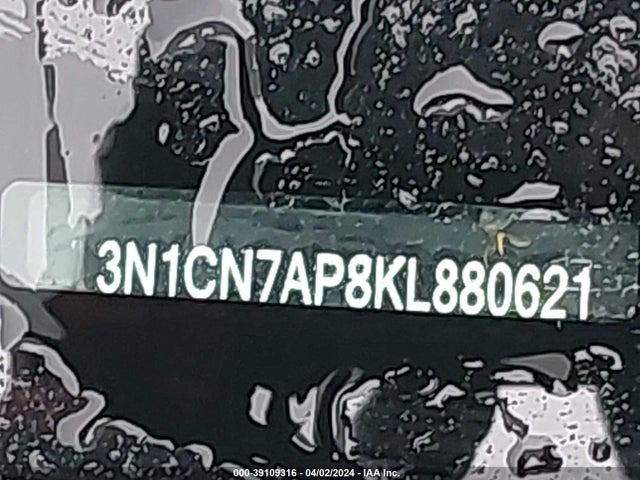 Nissan Versa 1.6 Sv 2019 3N1CN7AP8KL880621 Image 9