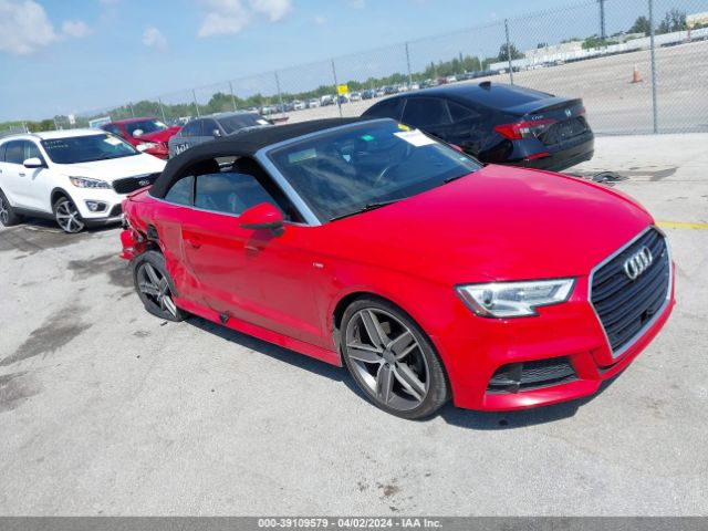 Aukcja sprzedaży 2018 Audi A3 2.0t Premium/2.0t Tech Premium, vin: WAU5ULFF3J1018959, numer aukcji: 39109579