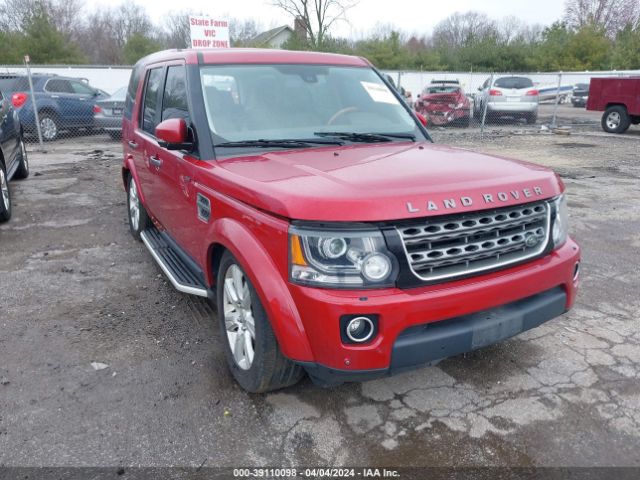 Продаж на аукціоні авто 2015 Land Rover Lr4, vin: SALAG2V61FA759275, номер лоту: 39110098