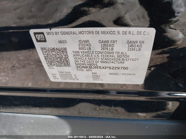Chevrolet Blazer Awd 3lt 2023 3GNKBJRSXPS229700 Image 9