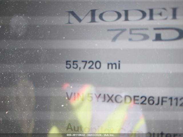 5YJXCDE26JF112702 Tesla Model X 100d/75d/p100d
