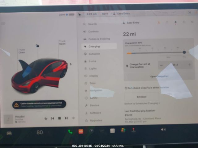 5YJ3E1EB5KF452478 Tesla Model 3 Long Range/performance