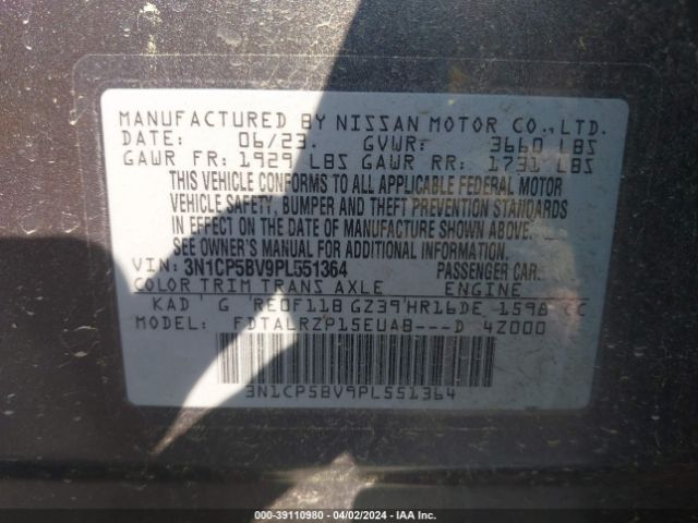 3N1CP5BV9PL551364 Nissan Kicks S Xtronic Cvt