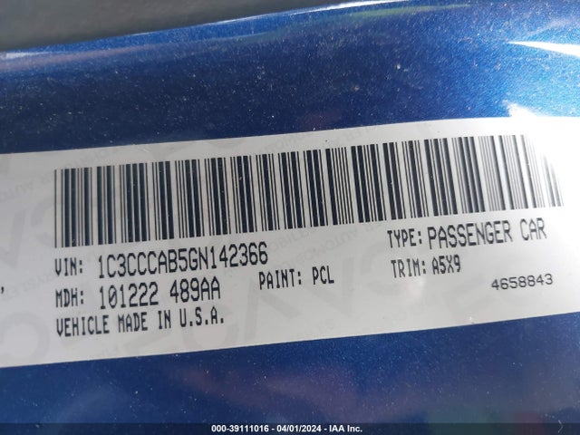 Chrysler 200 Limited 2016 1C3CCCAB5GN142366 Image 9