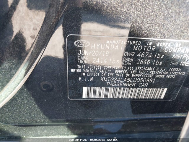 Genesis G70 2.0t Rwd 2020 KMTG34LA5LU050991 Image 9