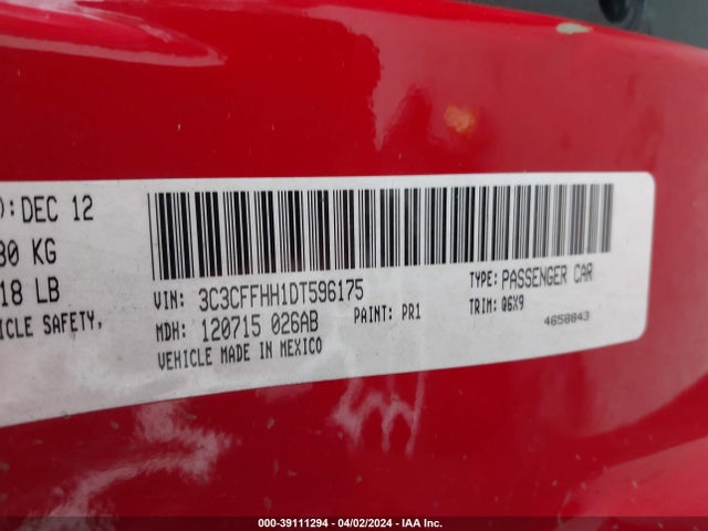 2013 FIAT 500 3C3CFFHH1DT596175 Photo 8