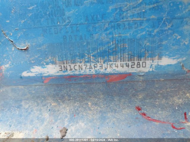 3N1CN7AP3JK444280 Nissan Versa 1.6 Sv
