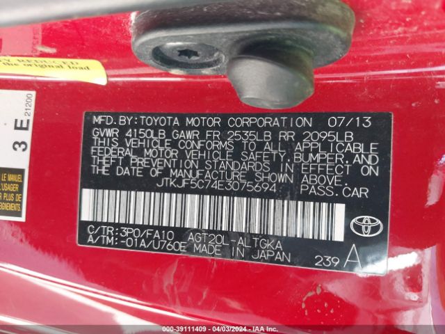 JTKJF5C74E3075694 Scion TC