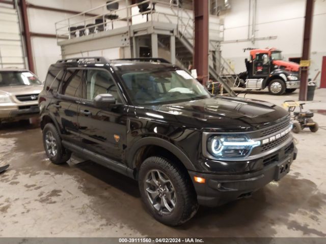 2023 Ford Bronco Sport Badlands მანქანა იყიდება აუქციონზე, vin: 3FMCR9D91PRD77541, აუქციონის ნომერი: 39111560