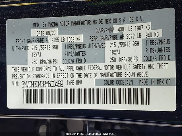 Mazda Cx-30 2.5 S Preferred Package 2024 3MVDMBCM3RM600469 Image 9