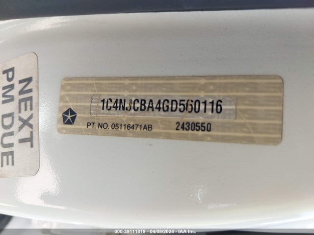 Jeep Compass Sport 2016 1C4NJCBA4GD560116 Image 9