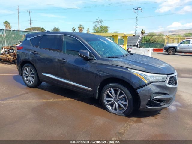 Auction sale of the 2020 Acura Rdx Technology Package, vin: 5J8TC1H53LL012710, lot number: 39112390