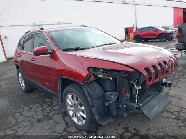 Auction sale of the 2015 Jeep Cherokee Limited, vin: 1C4PJMDB0FW568737, lot number: 39112577