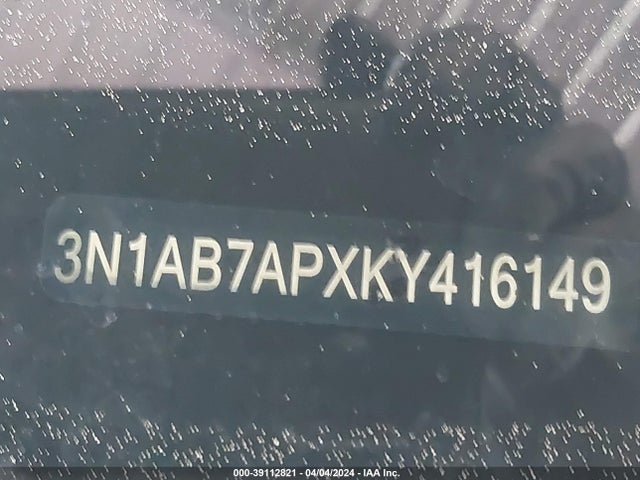Nissan SENTRA SV 2019 3N1AB7APXKY416149 Image 9