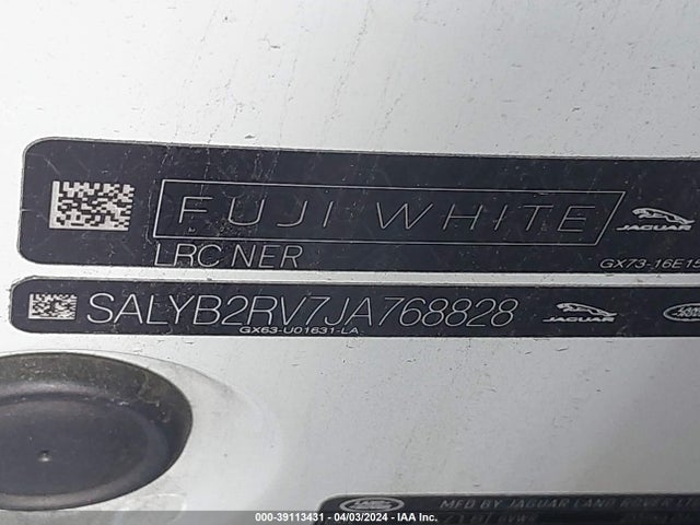 SALYB2RV7JA768828 Land Rover Range Rover Velar P380 S