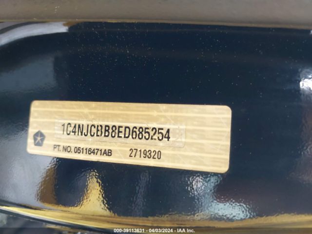1C4NJCBB8ED685254 Jeep Compass Sport