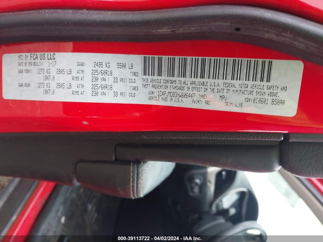 Jeep Cherokee High Altitude 4x4 2017 1C4PJMDB3HW606447 Image 9
