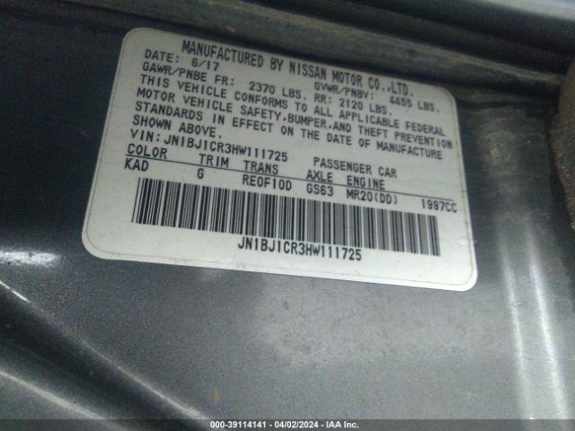 JN1BJ1CR3HW111725 Nissan Rogue Sport Sv