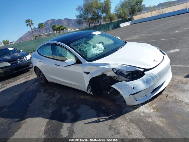 2023 Tesla Model 3 Rear-wheel Drive მანქანა იყიდება აუქციონზე, vin: 5YJ3E1EA1PF555508, აუქციონის ნომერი: 39114216