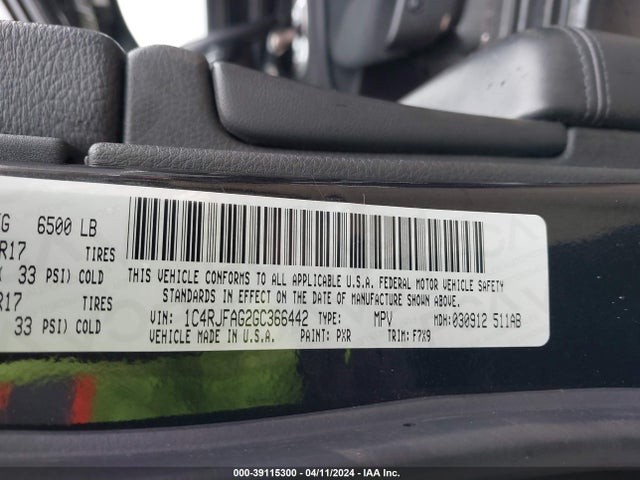 1C4RJFAG2GC366442 Jeep Grand Cherokee Laredo