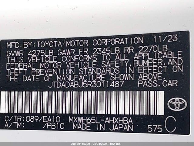 Toyota Prius Limited Awd-e 2024 JTDADABU5R3011487 Image 9