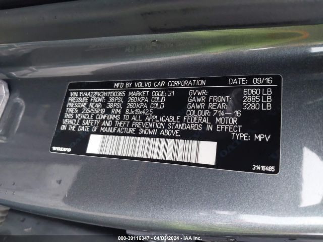 YV4A22PK2H1130365 Volvo Xc90 T6 Momentum