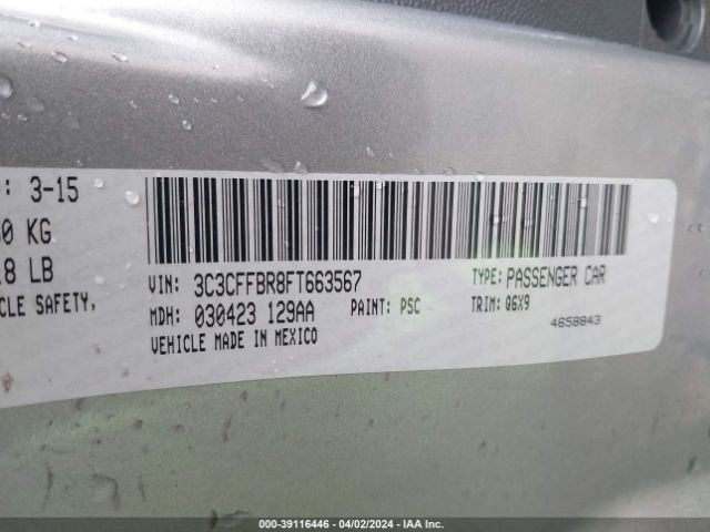 3C3CFFBR8FT663567 Fiat 500 SPORT
