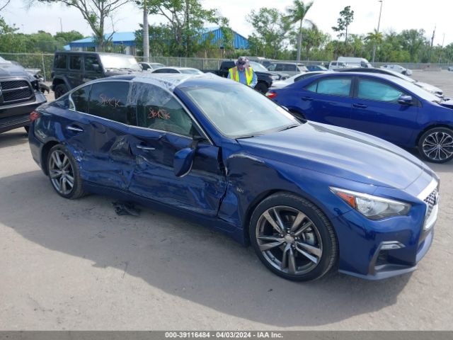 Продаж на аукціоні авто 2019 Infiniti Q50 3.0t Signature Edition, vin: JN1EV7AP1KM541634, номер лоту: 39116484