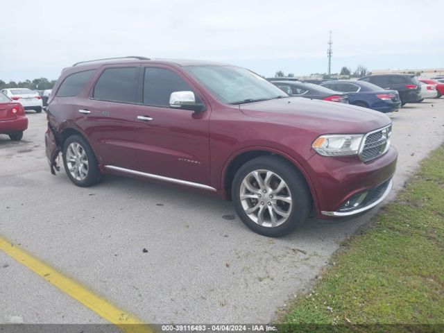 Продажа на аукционе авто 2016 Dodge Durango Citadel, vin: 1C4RDHEG6GC353321, номер лота: 39116493