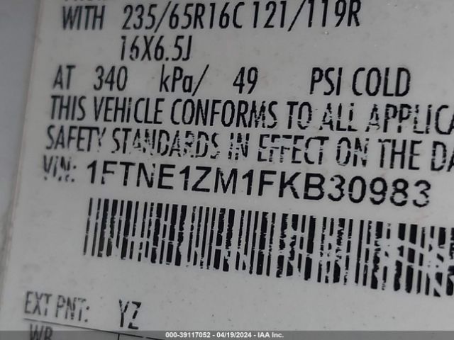1FTNE1ZM1FKB30983 Ford Transit-150