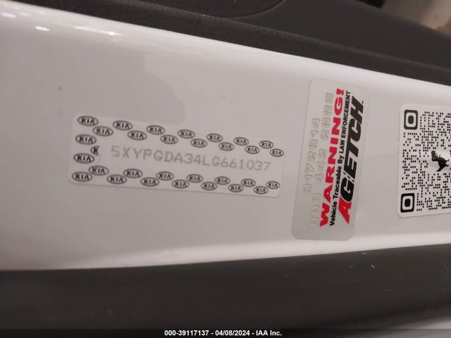 KIA Sorento 2.4l Lx 2020 5XYPGDA34LG661037 Image 9