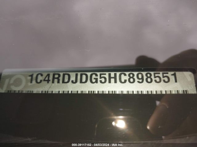 1C4RDJDG5HC898551 Dodge Durango Gt Awd