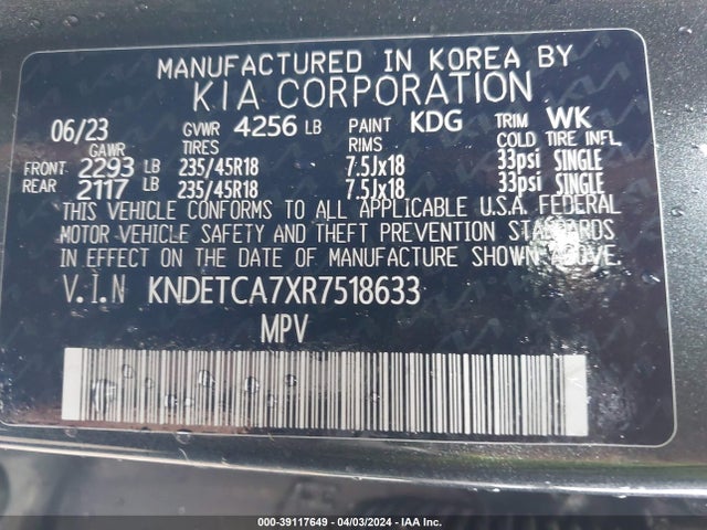 KIA Seltos Sx Turbo 2024 KNDETCA7XR7518633 Image 9
