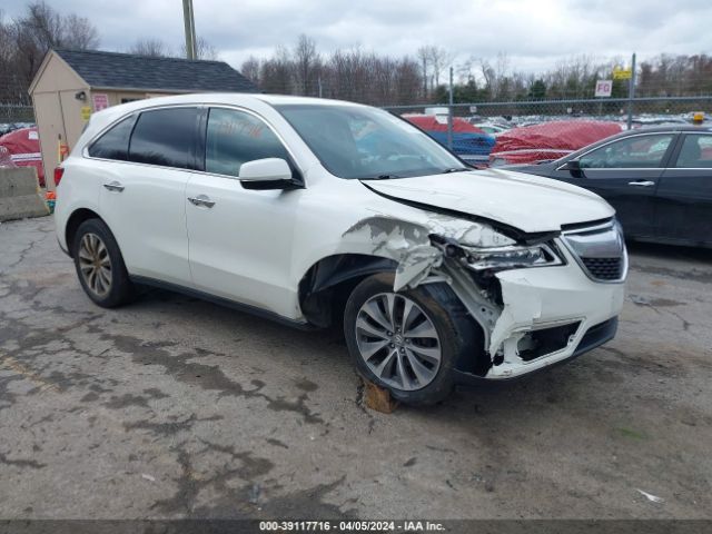 Auction sale of the 2014 Acura Mdx Technology Package, vin: 5FRYD4H46EB021982, lot number: 39117716